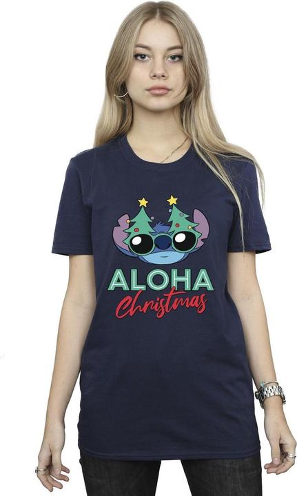 Produktbild Disney Lilo And Stitch Christmas Tree Shades TShirt (L)