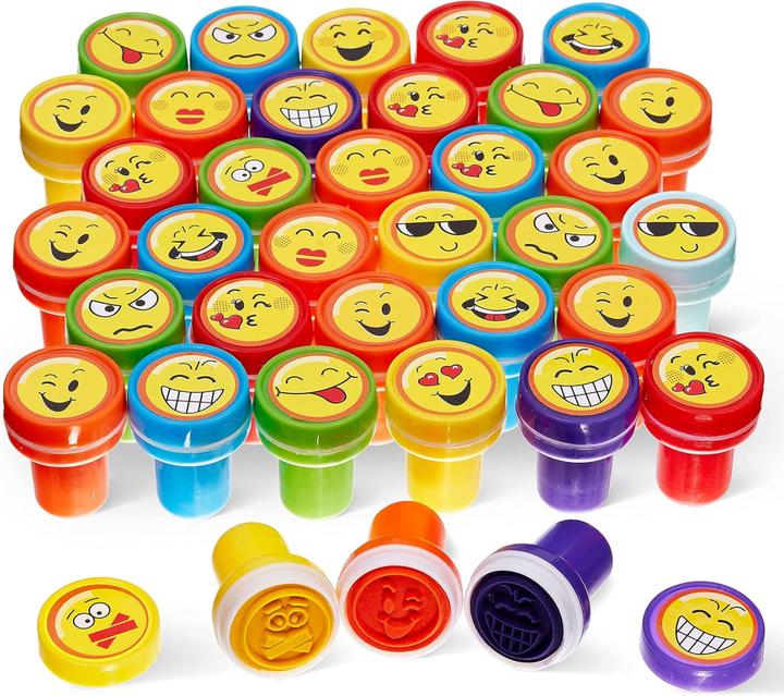 Produktbild The twiddlers Stempel selbstfärbend Emoji Stamps 36 Stück