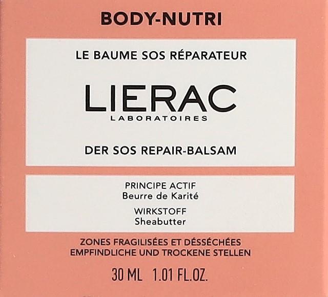 Image du produit Lierac BODY NUTRI The SOS Repairing Balm 30ml (Crème pour le corps, 30 ml)