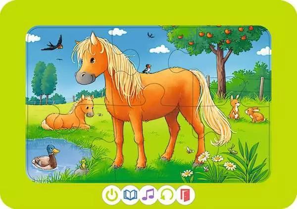Produktbild Ravensburger tiptoi Puzzle 00229 - 3 erste Puzzles: Bauernhoftiere, niedliche Rahmenpuzzles für (18 Teile)