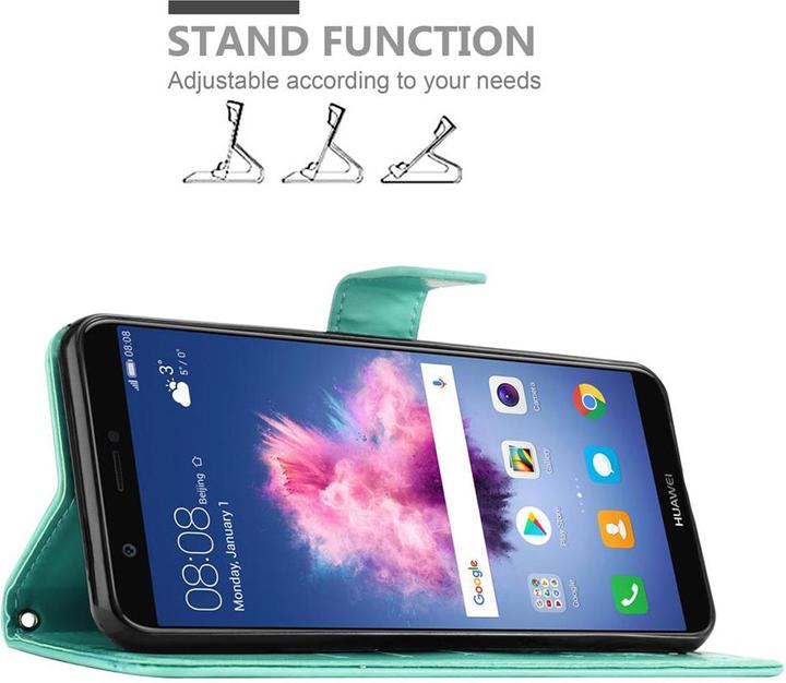 Productafbeelding Cadorabo Bloemen Boekomslag (Huawei Enjoy 7S)