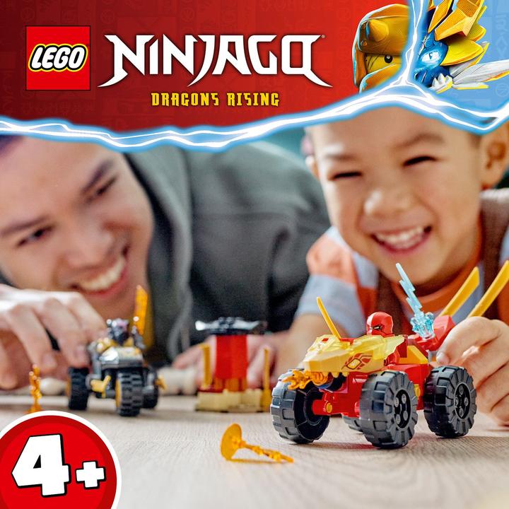 Actual product image LEGO 71789 Chase with Kai's speedster and Ras' motorbike (71789, LEGO Ninjago)