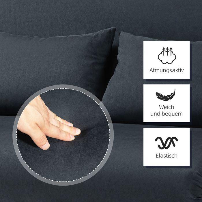 Produktbild Swisshandel24 2-Sitzer Sofa mit Schlaffunktion, Schlafsofa mit Verstellbarer Rückenlehne (2-Sitzer)