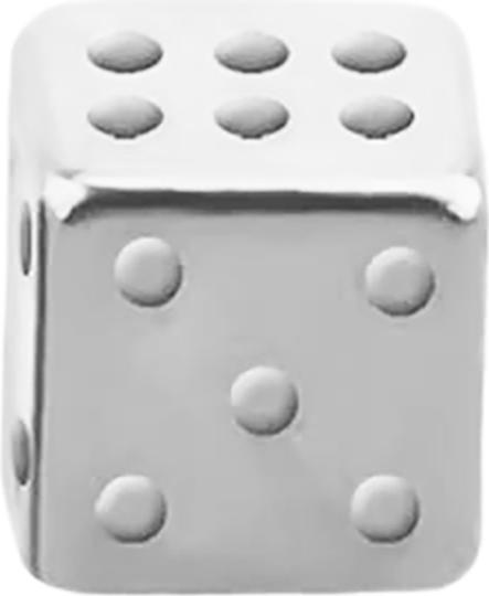 Immagine prodotto Star Piercing Cubo d'argento (Acciaio chirurgico 316L)