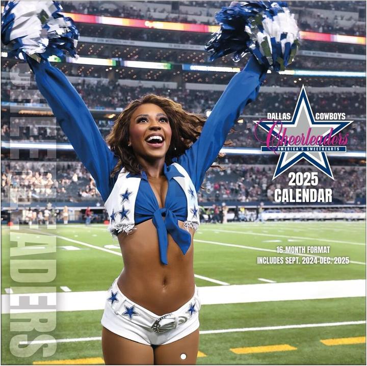 NFL - Dallas Cowboys Cheerleaders - 30.5 x 30.5 cm Team Wall Calendar 2025 (30.5 x 30.5 cm, French, Italian, Spanish, German, English)