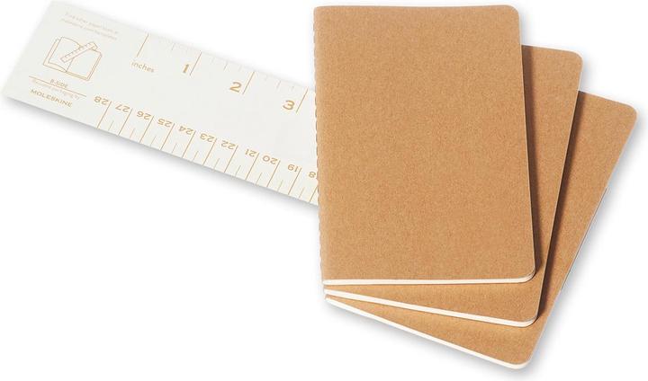 Image du produit Moleskine Coffret de poche Cahier de 3 (A6, À rayures, Couverture souple)