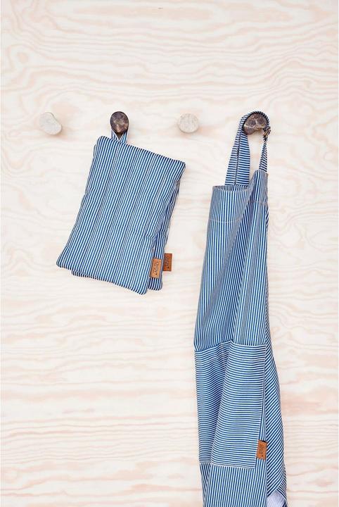 Produktbild Oyoy Kochschürze Striped Denim Blau