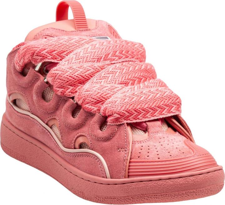 Produktbild Lanvin curb suede sneakers pink color (37)