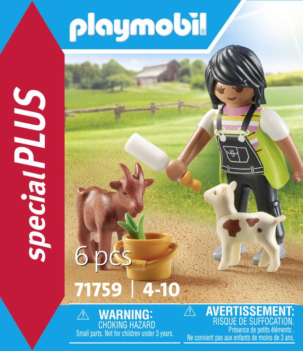 Immagine prodotto Playmobil 71759 Donna con capre (71759, Playmobil Special Plus)