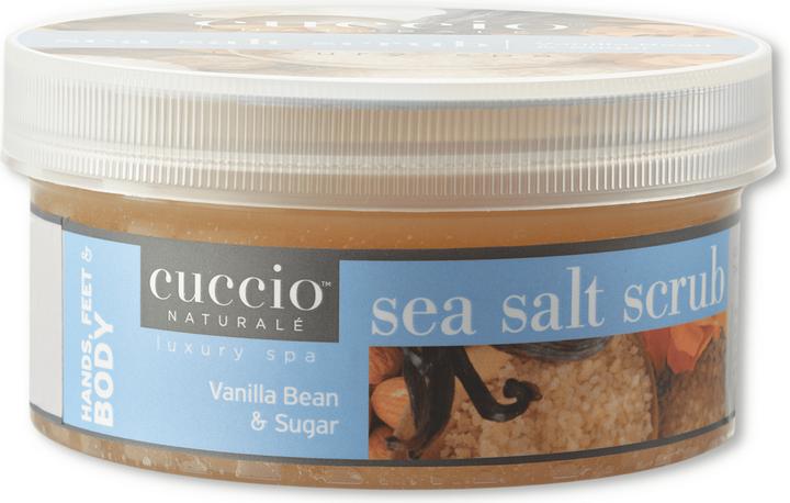 Actual product image Cuccio Naturale Sea Salt Scrub Vanilla Bean & Sugar- Body Scrub for Hands, Body & Feet