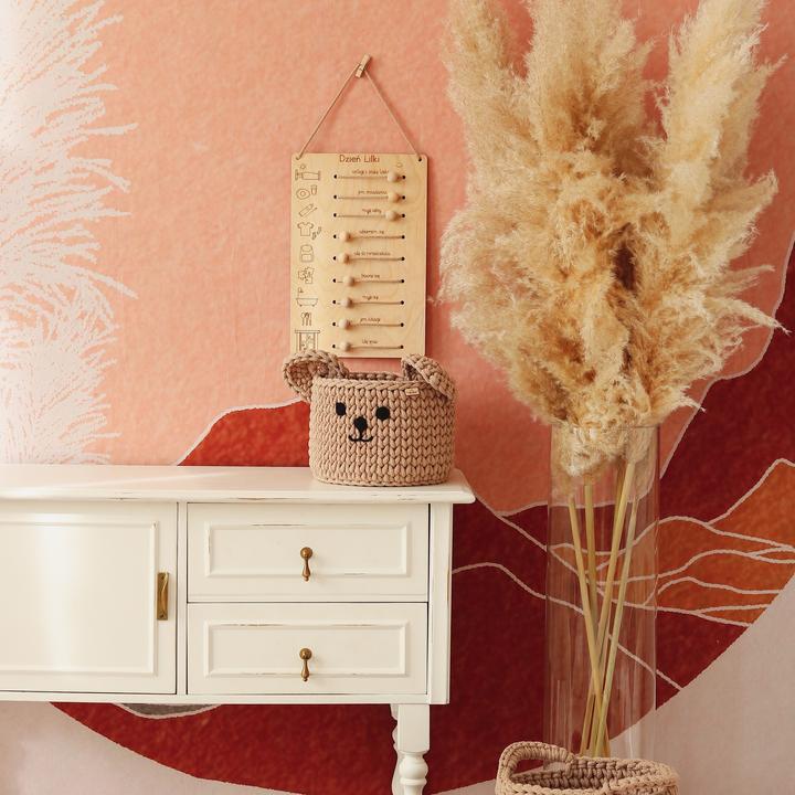 Actual product image Lil Things Bear storage basket