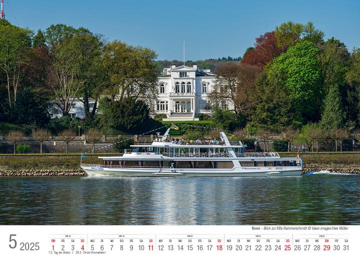 Produktbild Bonn 2025 Bildkalender A4 quer, spiralg (A4, Harter Einband)