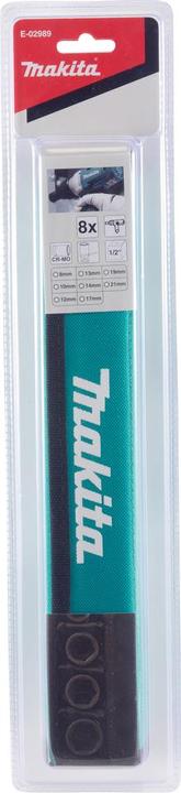 Immagine prodotto Makita Set di chiavi a bussola da 8 pezzi 1/2 (12 mm, 10 mm, 19 mm, 21 mm, 13 mm, 14 mm, 17 mm, 18 mm, 16 mm, 9 mm, 15 mm, 11 mm, 20 mm, 8 mm)