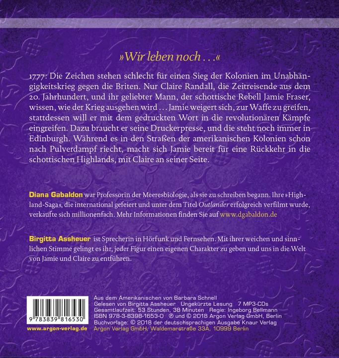 Immagine prodotto Outlander Eco della speranza (Diana Gabaldon, Birgitta Assheuer, Barbara Schnell, Tedesco)