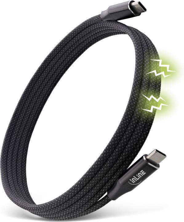 Image du produit InLine Câble USB-C magnétique (1.50 m, USB 2.0)