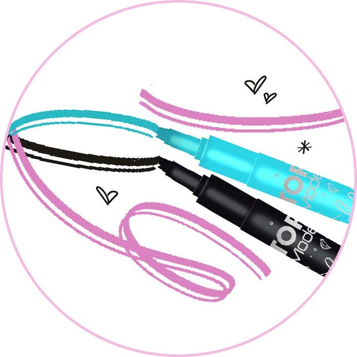 Produktbild Depesche Handlettering Set Top Model (Schwarz, Violett, Pink, Türkis, 4 x)