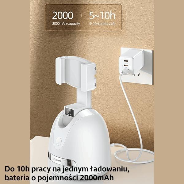 Image du produit Usams Support de suivi de visage intelligent - Blanc