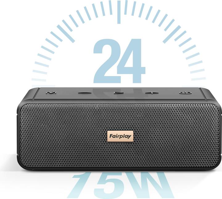 Actual product image Fairplay IPX7 Bluetooth speaker (24 h, Rechargeable battery operated, USB power delivery)