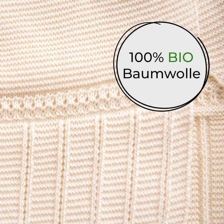 Produktbild Sonnenstrick Baby-Strickjacke Gr. 62/68 Baby-Jäckchen Baumwolljacke für Neugeborene (62, 68)