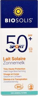 Image du produit Biosolis Bio Sport Extreme Sunscreen 50+ UVA+UVB Protection Water Resistant Fragrance-Free Vegan and Certifie (Lait solaire, SPF 50)