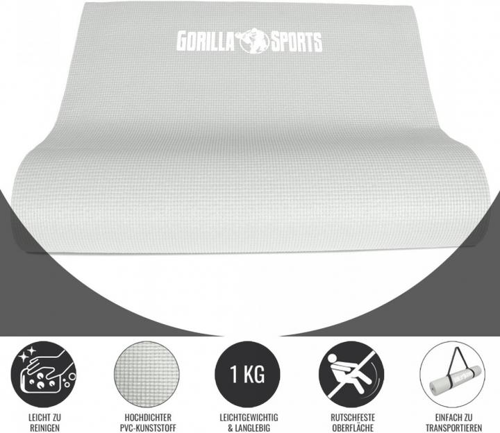 Actual product image Gorilla Sports Yoga mat (5 mm)