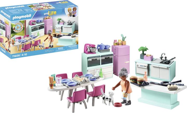 Immagine prodotto Playmobil 71608 Playm. Cucina con zona pranzo 71608 (71608, Playmobil La mia vita)