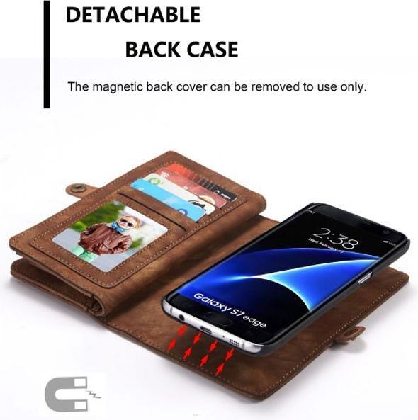 Actual product image Caseme Leather wallet with plastic cover (Samsung Galaxy S7 Edge)