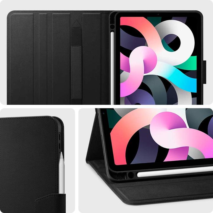Immagine prodotto Spigen Custodia per tablet Liquid Air Folio Apple iPad Air 4 2020 Nero (iPad Air 2020 (4. Gen))