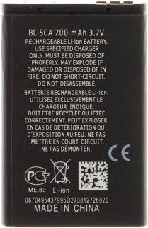 Immagine prodotto Nokia BL-5CA Batteria per Li-Ion 700mAh (OEM)