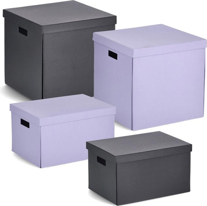 Productafbeelding Zeller Present Opbergdoos 25x35x20 sw (25 x 25 x 20 cm)
