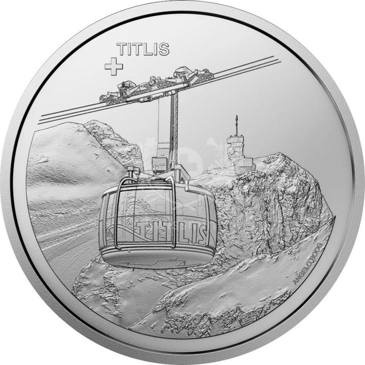 Swissmint Silber Schweizer Luftseilbahn - Titlis 20 g (999, 2023)