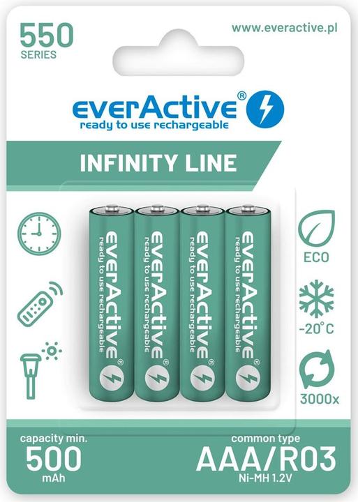 Actual product image Everactive Infinity Line (4 pcs., AAA, 550 mAh)
