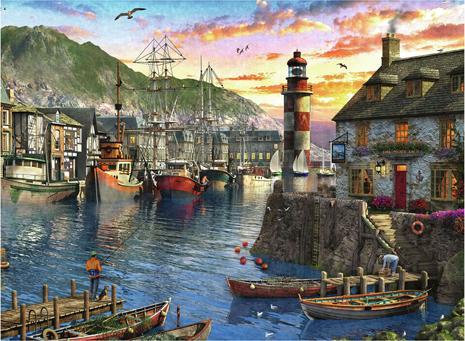 Produktbild Ravensburger Morgens am Hafen (500 Teile)