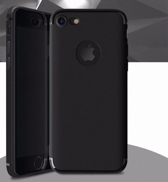 König Design Apple iPhone 7 8 Hülle schwarz Silikon Bumper Case Cover Handyhülle Schale (Apple iPhone 7, Apple iPhone SE (2nd Gen))