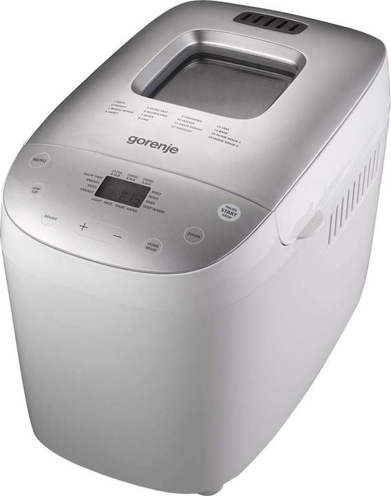 Actual product image Gorenje Bread maker BM1600WG Power 850 W, Number of programs 16, Screen LCD, White/Silver