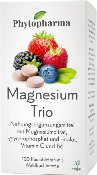 Immagine prodotto Phytopharma Trio di magnesio (100 Pezzo/i, Pillole, 160 g)