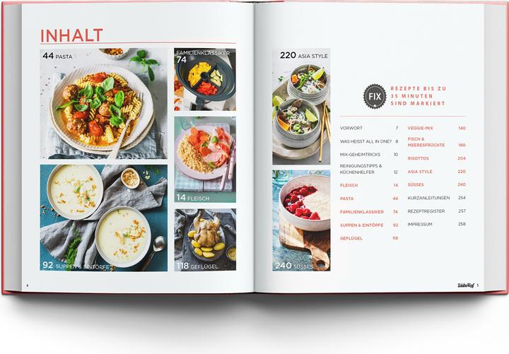 Image du produit Nos meilleures recettes tout-en-un (Allemand, Rédaction de mon pot magique, 2021)