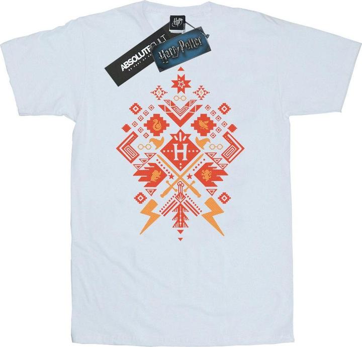 Actual product image Mens Christmas Fair Isle T-Shirt (L)