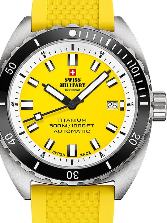 Swiss Military SMA34100.11 Diver Titanium Automatik 42mm 30ATM (Taucheruhr, 42 mm)