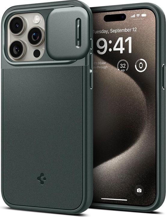Actual product image Spigen Optik Armor (MagFit) (Apple iPhone 15 Pro)