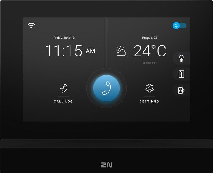 Actual product image 2N Indoor View indoor station with WLAN, black (Wi-Fi)