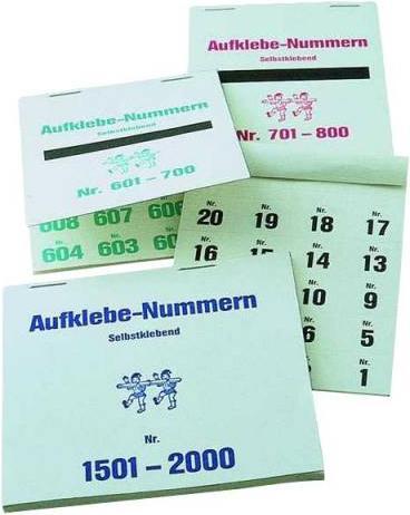 Actual product image W&A Stick on numbers for gift table