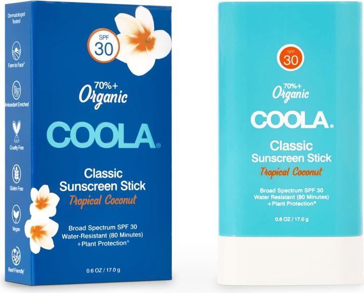 Image du produit Coola Suncare Classic Stick Tropical Coconut (Stick solaire, Crème solaire visage, SPF 30, 17 ml, 17 g)