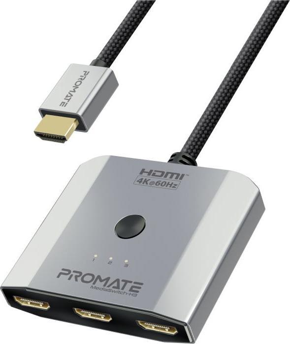 Produktbild ProMate MediaSwitch-H3 4K 3 in 1 HDMI Splitter
