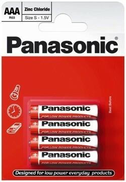 Image du produit Panasonic Pile R03 Micro 1.5V Set a 4 pièces Piles LR03 1.5V Blister à 4 pcs. (4 pcs, AAA, 650 mAh)