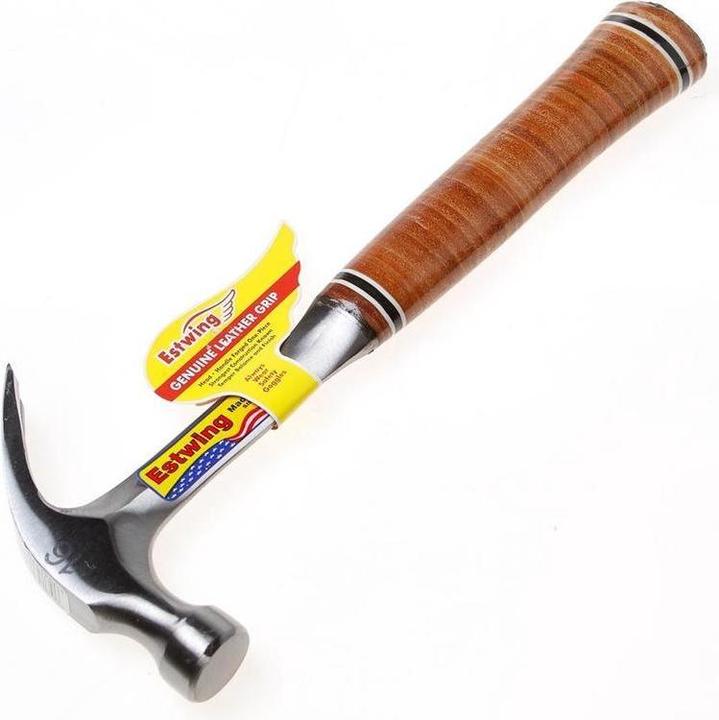 Actual product image Estwing E16C Curved claw hammer - Leather handle (448 g)