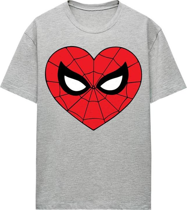 Actual product image Spiderman Unisex Adult Heart T-Shirt (XL)