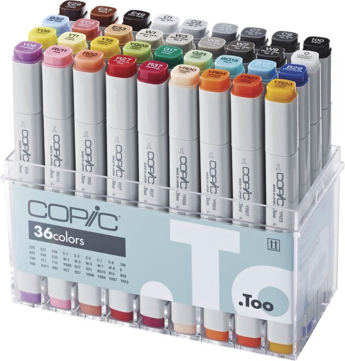 Produktbild Copic Basis Set (Grau, 7 mm, 36 x)