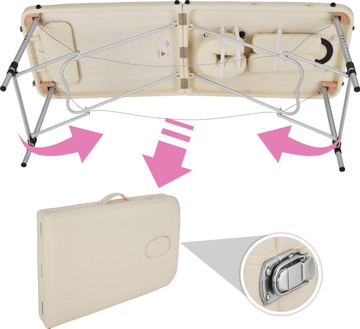 Produktbild tectake 2 Zonen Massageliege
