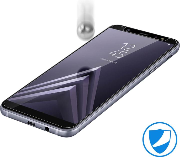 Actual product image Avizar Crystal clear film, glass screen protector (1 Piece, Samsung Galaxy A6+)